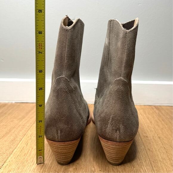 NEW Free People Frontier Western Distressed Cowboy Pointed Toe Ankle Boots - Picture 5 of 9